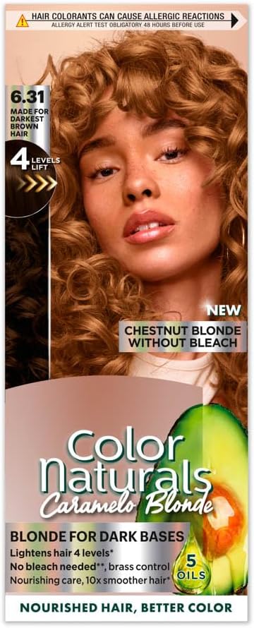 Garnier Color Naturals Permanent Hair Colour Chestnut Blonde 6.31