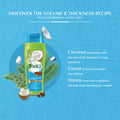 Dabur Vatika Volume and Thickness Shampoo Coconut Castor Oil Henna 400 ml
