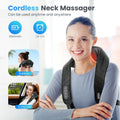 Comfier CF-6811 Shiatsu Neck and Shoulder Massager, Cordless 4D Kneading with Heat