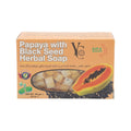 YC Papaya Black Seed Herbal Soap Bar Deep Cleansing Brightening 100 g