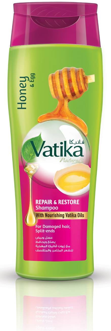 Dabur Vatika Repair & Restore Shampoo Liquid Egg Honey 700 ml