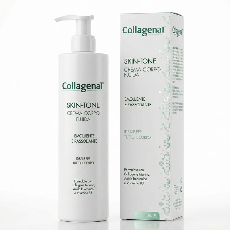 Collagenat Skin-Tone Fluid Body Cream, Collagen Hyaluronic Acid Vitamin B3, 250 ml