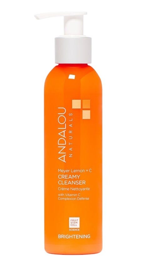 Andalou Naturals Meyer Lemon Creamy Cleanser Vitamin C and E 6 oz