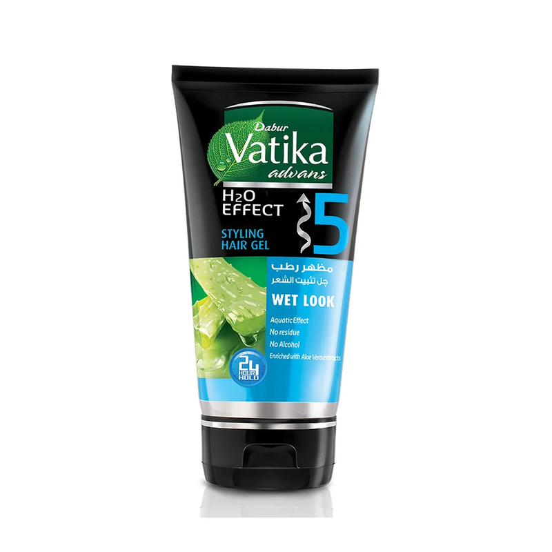 Dabur Vatika Wet Look Hair Gel H20 Splash Effect Honey Aloe Vera Jargeer 250 ml