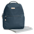 Skip Hop Go Envi Eco-Friendly Diaper Backpack Grey Blue Hex with Changing Pad and Food Tower