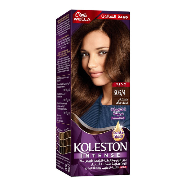 Koleston Color Cream Hair Color Permanent Cream 303/4 Dark Chestnut