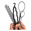 Max Donna Hair Styling Kit Braiding Tools with Clips, Electric Braider and Adjustable Straps
