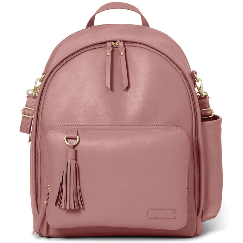 Skip Hop Greenwich Diaper Backpack Vegan Leather Dusty Rose