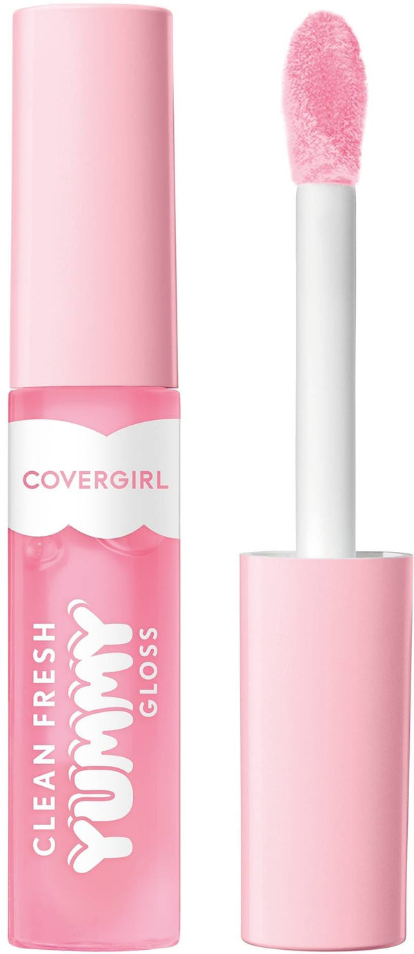CoverGirl Clean Fresh Yummy Gloss Liquid Lip Gloss Hyaluronic Acid 150 Sugar Poppy 1 Pc