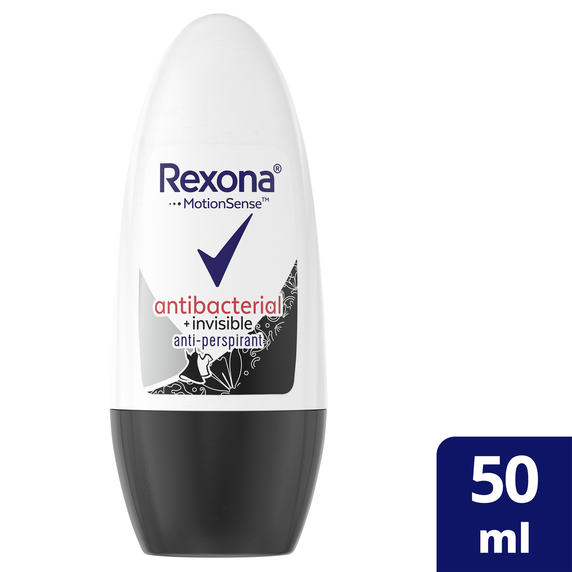 Rexona Women Antibacterial Invisible Roll-On Deodorant 50 ml