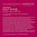 Andalou Naturals 1000 Roses Daily Shade Facial Lotion SPF 18 Alpine Rose 80ml