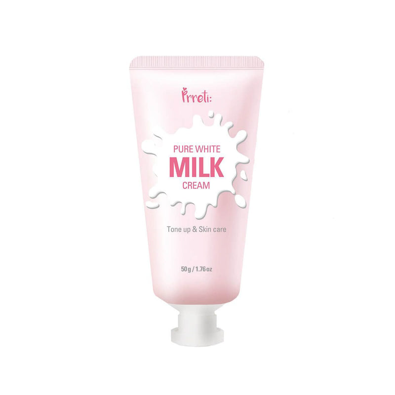 Prreti Pure Milk Tone-Up Face Cream Lightweight Moisturizing Niacinamide Vitamin E 50 g