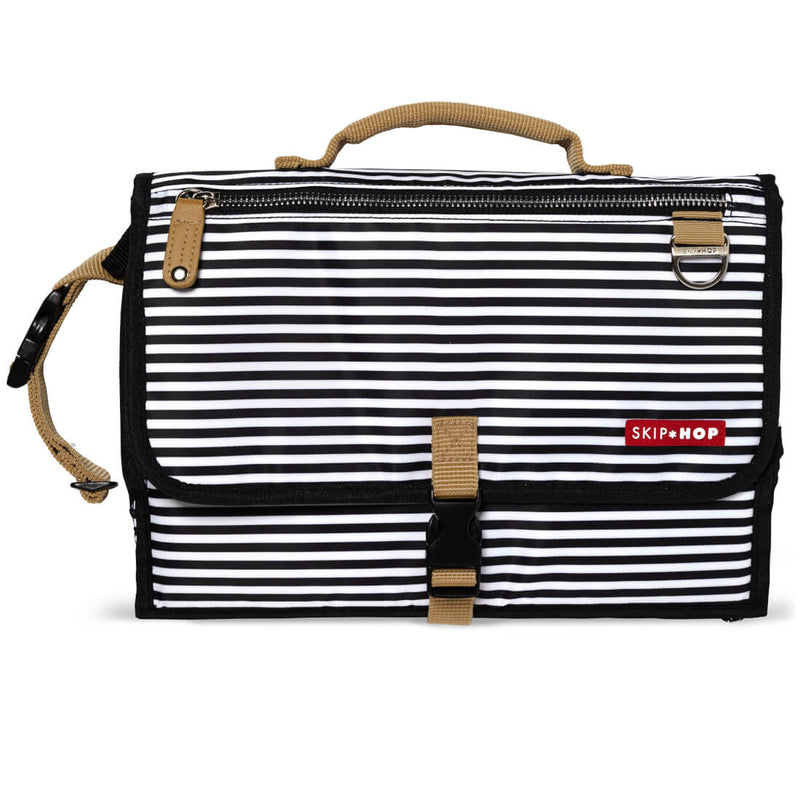 Skip Hop Pronto Changing Station Portable Diaper Changing Clutch Black/White Stripes