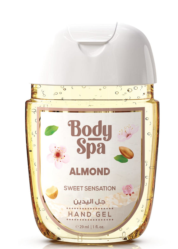 Body Spa Almond Hand Gel Quick-Drying Non-Sticky Cherry Almond 29 ml