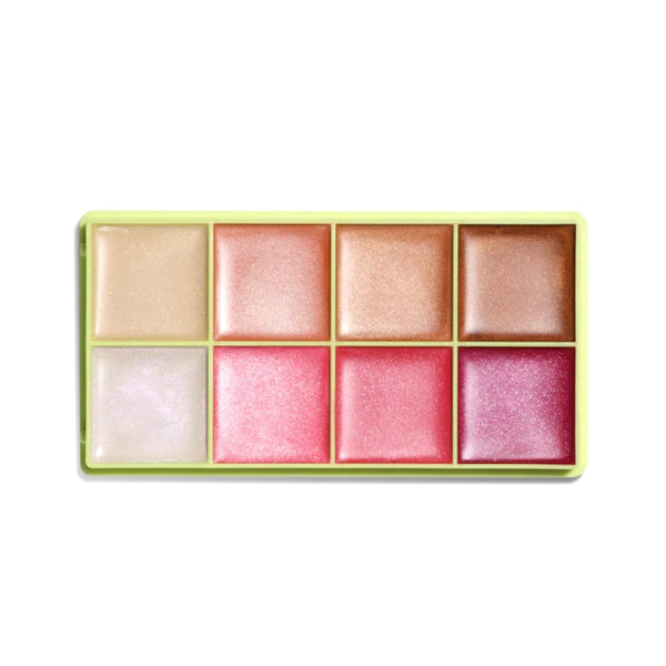 Made by Mitchell Comet Creamy Blush & Highlighter Set, Blendable Shimmer Finish, Light, 8 Shades