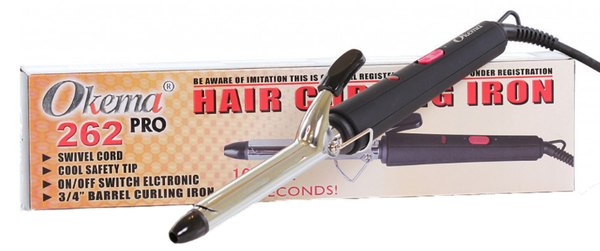 Okema Professional Hair Curling Iron 19mm Barrel OK262