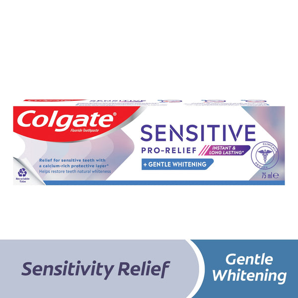 Colgate Sensitive Pro-Relief Whitening Toothpaste, Pro-Argin Formula, 75 ml