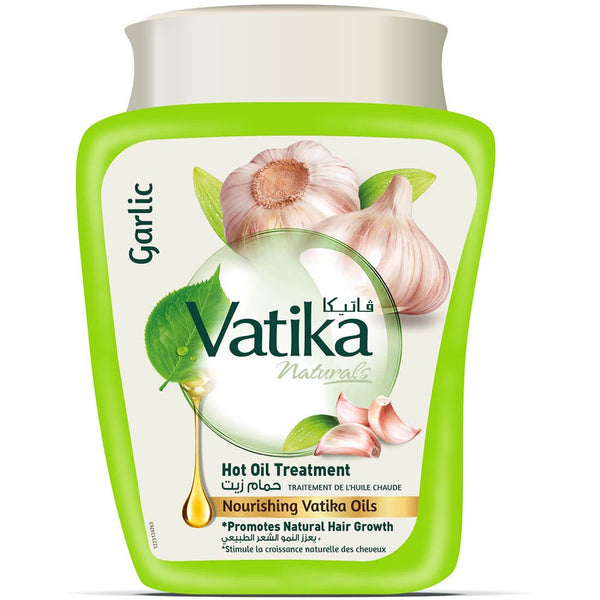 Dabur Vatika Hot Oil Treatment Hair Oil with Garlic, Liquid, 500 g