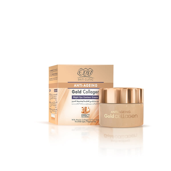 Eva Gold Collagen Night Eye Contour Cream Marine Collagen Pure Gold 15 ml