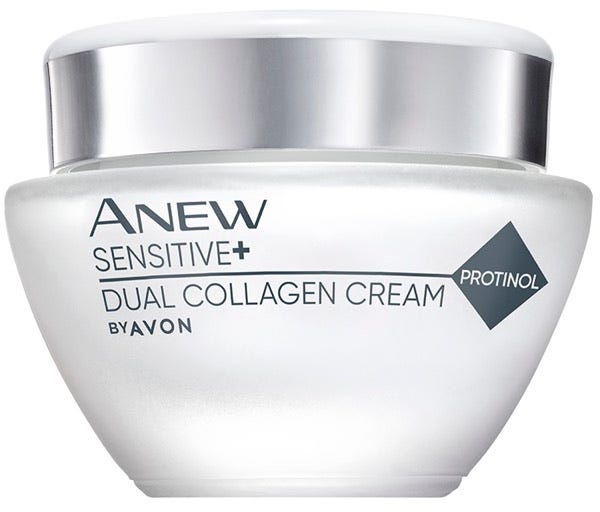 Avon Anew Sensitive+ Collagen Cream Moisturizer with Protinol, 50 ml