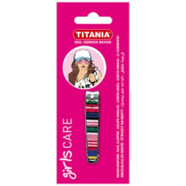 Titania Chrome-Plated Printed Nail Clipper 1052/9 Stainless Steel