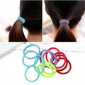 Besikur Ponytail Hair Ties Knitted Stretch Hair Elastics, Secure Hold, 24 Pieces