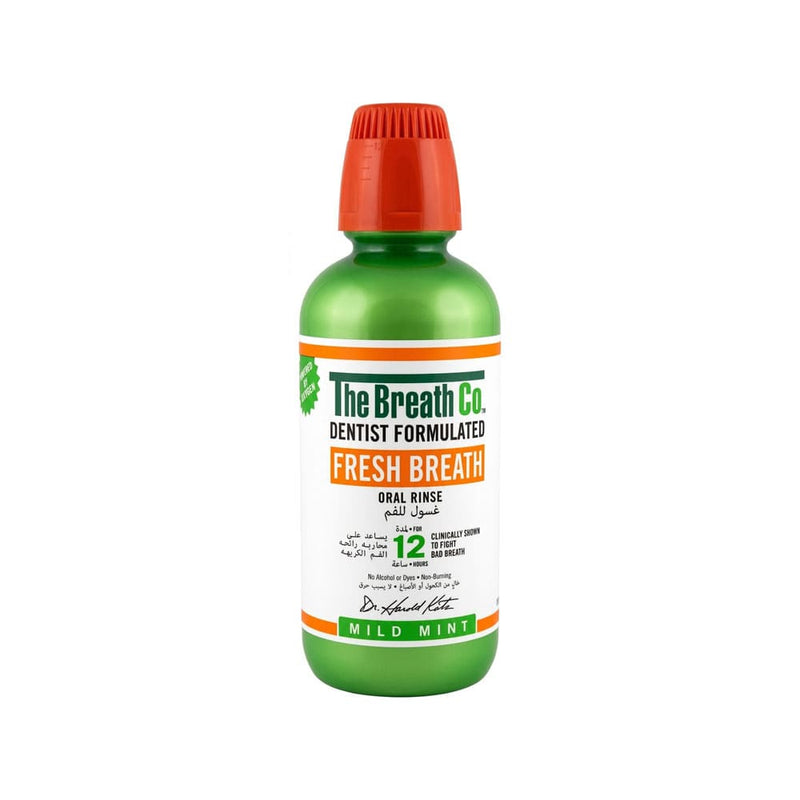 The Breath Co. Fresh Breath Icy Mint Alcohol-Free Mouthwash 500 ml
