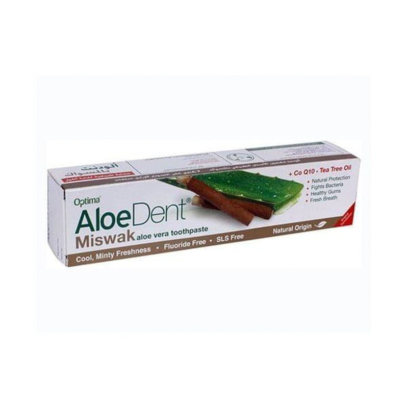 Aloedent Miswak Toothpaste Fluoride-Free SLS-Free 100 ml