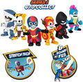 Action Figure Super Masked Big Pony Stretchable Toy with Sound Effects, Multicolour, 13 cm