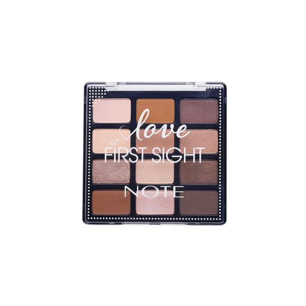 Note Love At First Sight Eyeshadow Palette Matte Satin Metallic 12 Shades #201