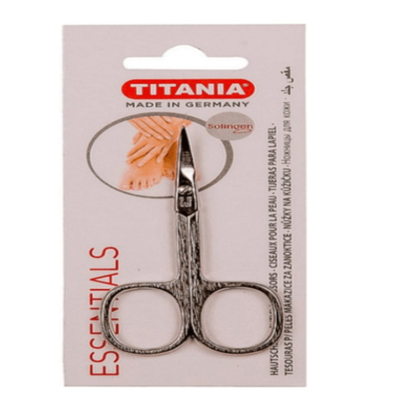Titania Curved Nail Scissors Silver-Plated Solingen Steel 1050/3N