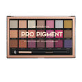 Profusion Cosmetics Pro Pigment Palette, 21 Shades with Dual-Ended Brush