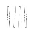 Zinati Medium Open Hairpins, Black