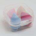 Salon System Makeup Sponges with Storage Case, 4 Pieces, Wet and Dry Application