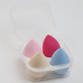 Salon System Makeup Sponges with Storage Case, 4 Pieces, Wet and Dry Application