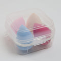 Salon System Makeup Sponges with Storage Case, 4 Pieces, Wet and Dry Application