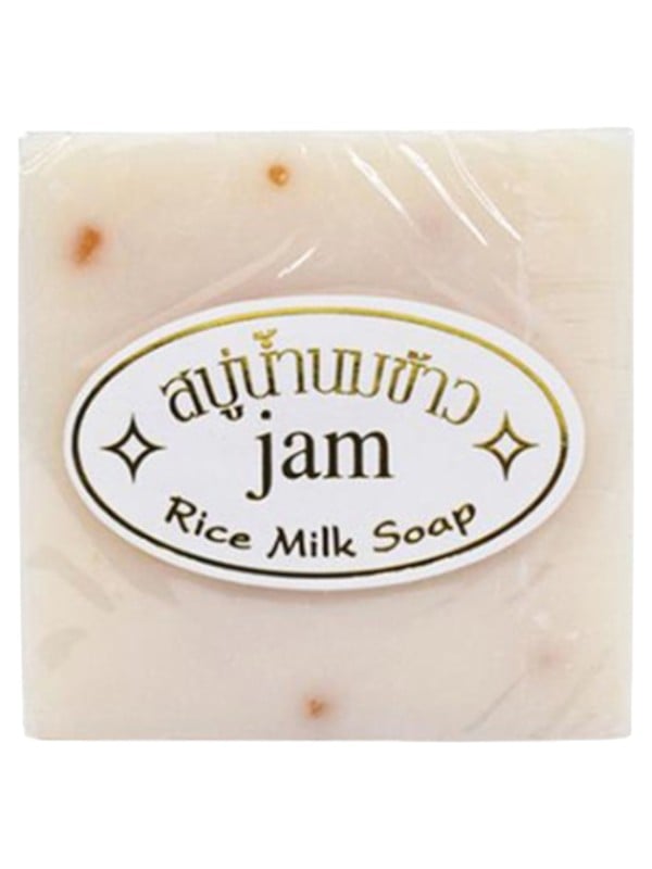 Jam Rice Milk Soap Bar Brightening Smoothing Face & Body 65g