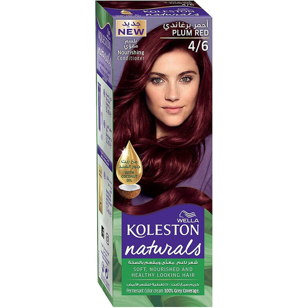 Wella Koleston Naturals Permanent Hair Color Cream Plum Red Burgundy