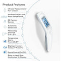 Beurer FT 90 Non-Contact Infrared Thermometer for Body, Room and Surface Temperature, White