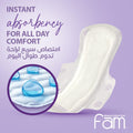 Fam Female Napkins Super Sanitary Pads with Wings 3D Core 30 Pieces