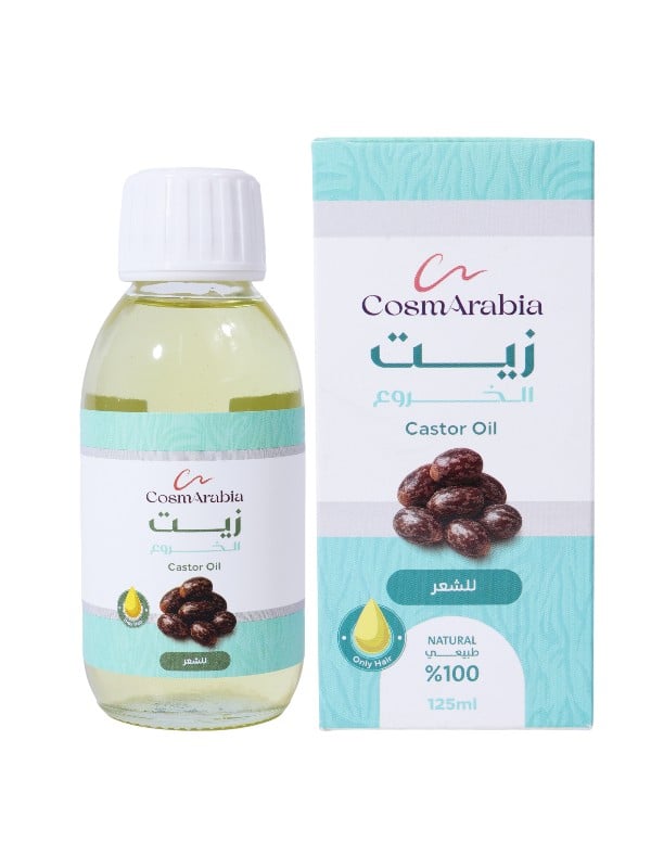 CosmArebea Castor Oil Hair Oil, Nourishing Formula, 125 ml