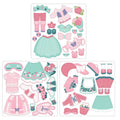 Stephen Joseph Tin Magnetic Dress-Up Doll Bunny and Cat
