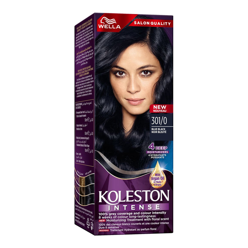 Koleston Maxi 301/0 Permanent Hair Color Argan Oil Blue Black