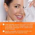 Andalou Naturals Facial Mask Hydro Serum Sheet Mask Vitamin C Brightening 0.60 oz