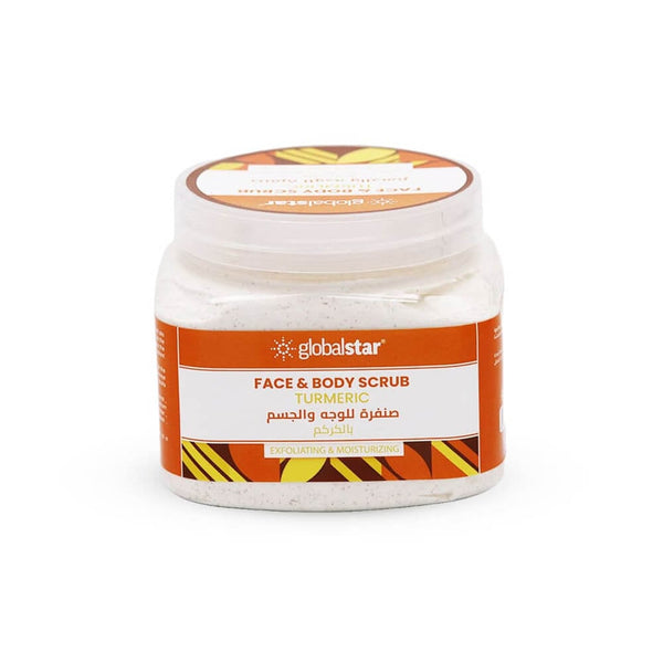 Globalstar Turmeric Face and Body Scrub for Exfoliation, 500 ml