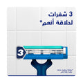 Gillette Blue3 Disposable Razors Pivoting Head Enhanced Lubrastrip Pack of 8