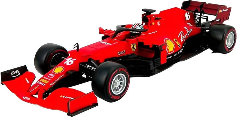 Bburago Ferrari SF21 Charles Leclerc #16 Die-Cast Racecar Model 1:43 Scale