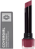 CoverGirl Exhibitionist Ultra-Matte Lipstick Long-Lasting Transfer-Resistant 670 High Roller
