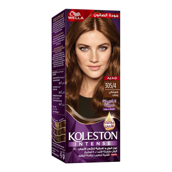 Koleston Maxi Permanent Hair Color Chestnut 305/4 Long-Lasting Dye