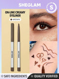 Sheglam On-Line Creamy Eyeliner Matte Brown Waterproof Smudge-Proof Pencil
